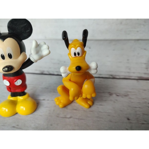 Mickey Pluto with bone 3" figures cake toppers toys - Picture 3 of 6